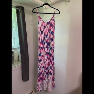 Cynthia Rowley Maxi Dress with High Low Aspect